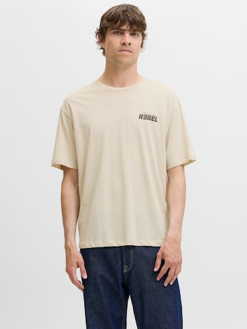 T-Shirt 'JREBJIM' JJ Rebel en beige