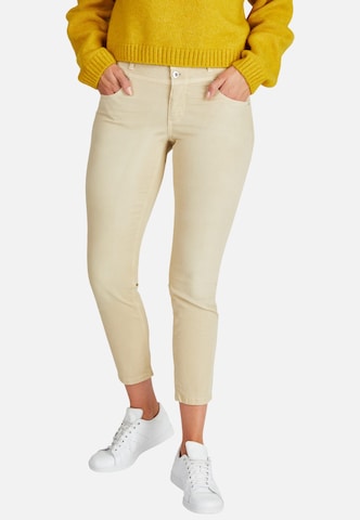 Angels Wide leg Jeans in Beige: voorkant