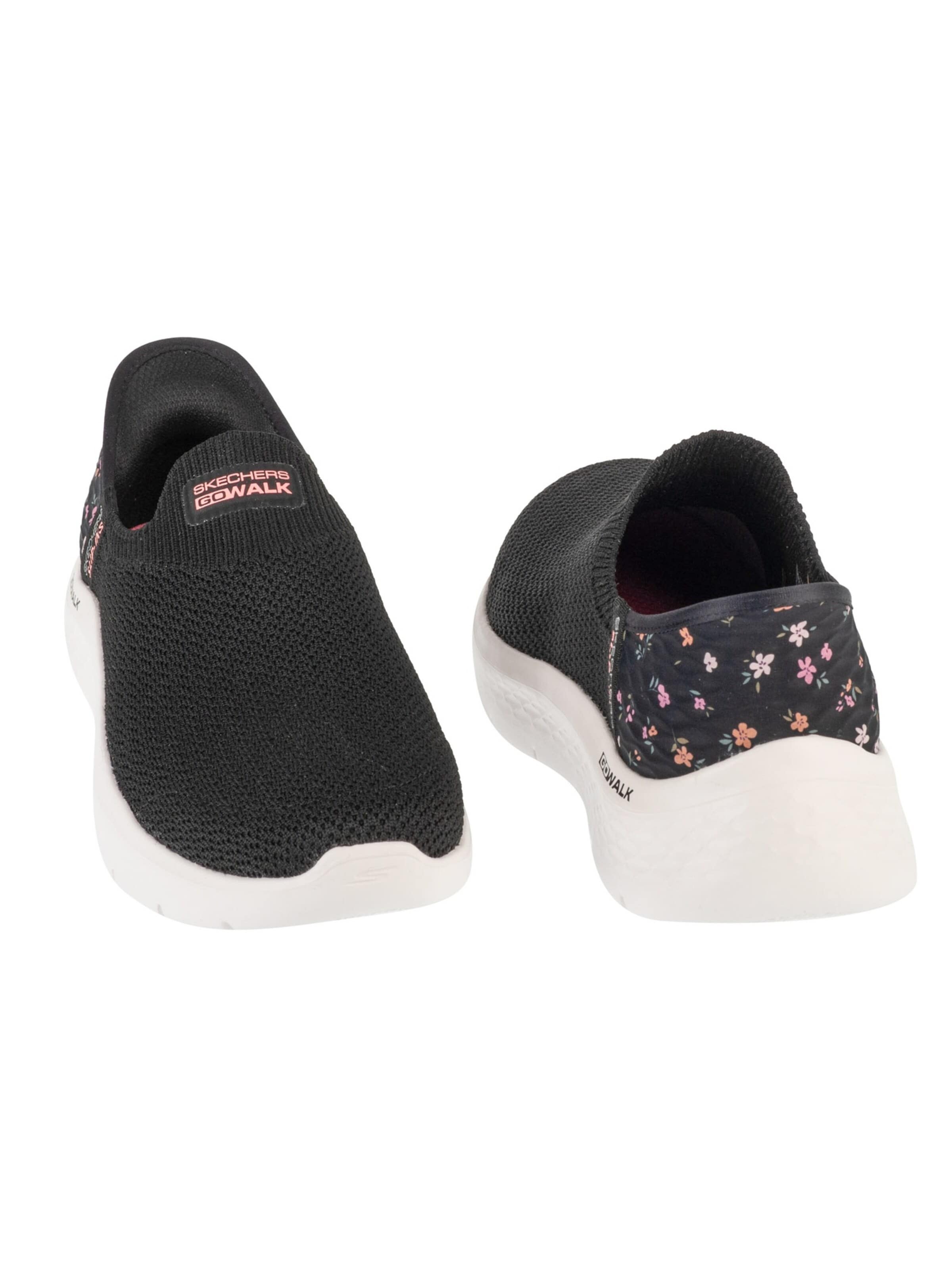 SKECHERS Slip-on 'Skechers : GO WALK Flex - Sunset Rose' in Black