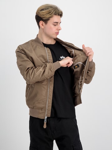 ALPHA INDUSTRIES Prehodna jakna | rjava barva