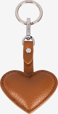 Roeckl Key Ring 'Heart' in Brown: front