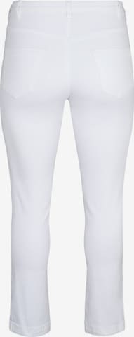 Zizzi Slimfit Jeansy w kolorze biały