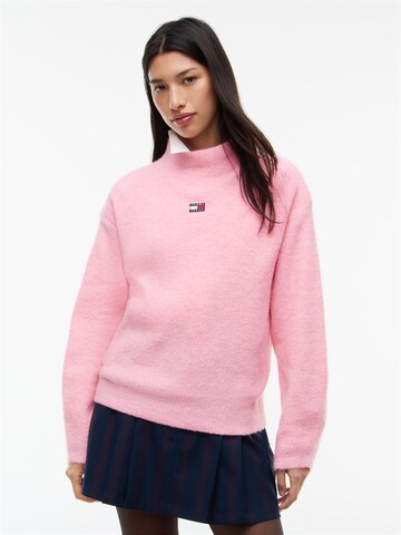 rožinė Tommy Jeans Megztinis: priekis