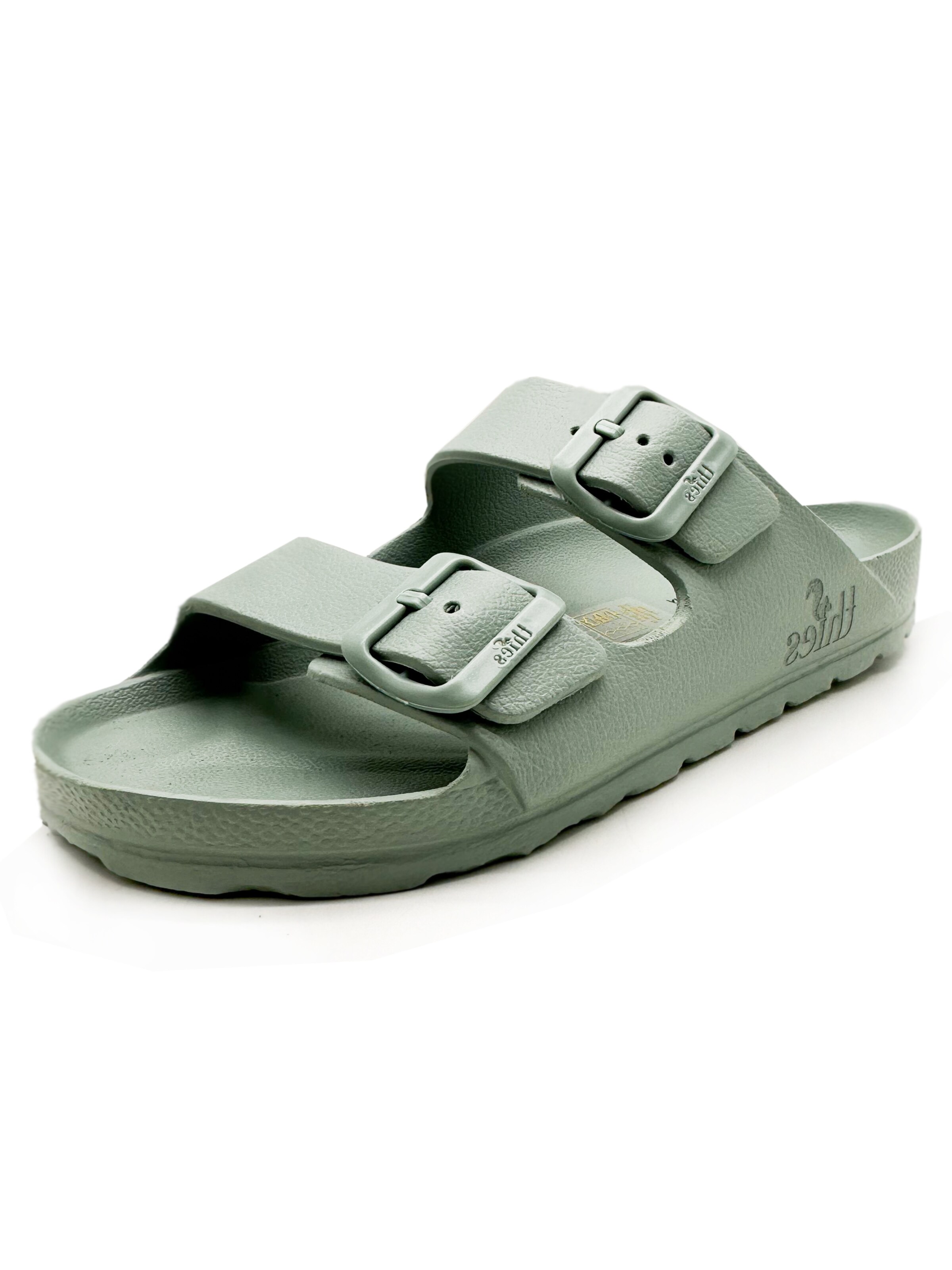 thies Mules 'thies 1856 ® Ecofoam Sandal' in Green: front