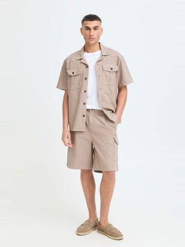 !Solid - Loosefit Pantalón cargo ' SDEthan ' en beige: frente