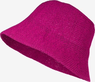 styleBREAKER Hut 'Fischerhut aus Papierstroh - Knautschhut' in magenta, Produktansicht