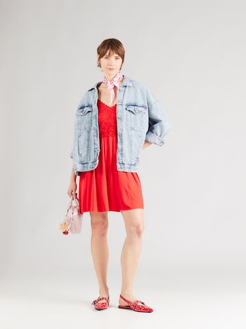 ONLY Letní šaty 'ONLHONEY' – červená