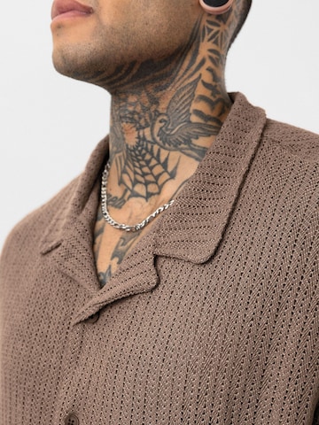 Dandalo Comfort fit Button Up Shirt 'Frans' in Brown