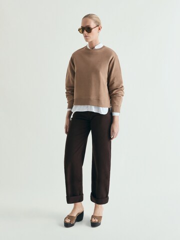 Scalpers Sweatshirt in Braun: Vorderseite