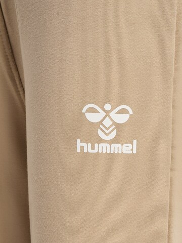 Hummel Regular Workout Pants in Beige