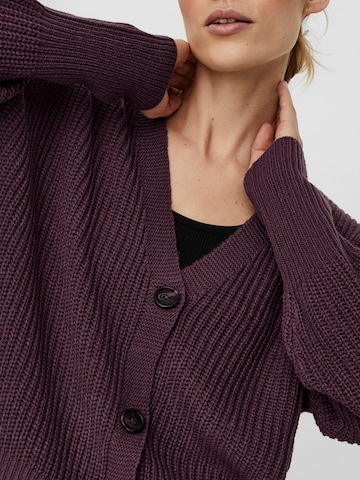 Cardigan 'VMLEA' VERO MODA en violet