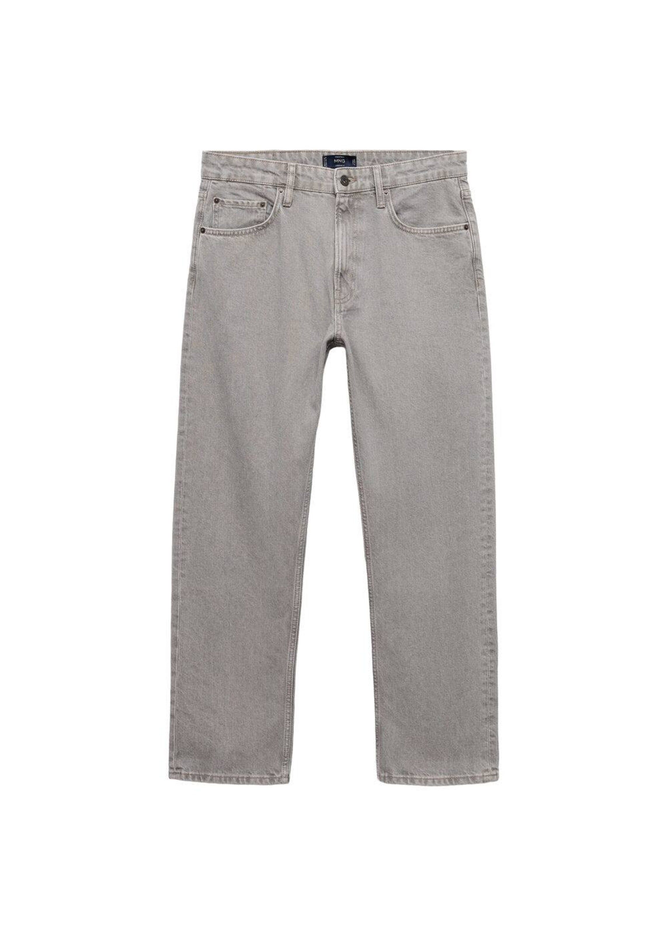 MANGO MAN Regular Jeans 'Moby' in Grau: Vorderseite