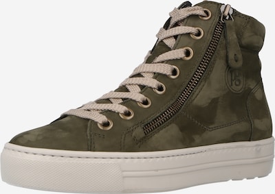 Sneaker înalt Paul Green pe oliv / verde închis, Vizualizare produs