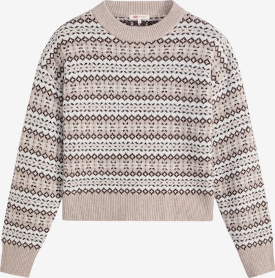 LEVI'S ® Pullover 'Ines' in XS in nude / elfenbein / dunkelbraun / schwarz, Produktansicht