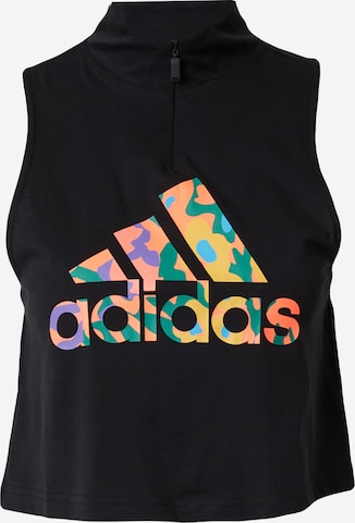 ADIDAS SPORTSWEAR - Camiseta funcional 'Graphic' en negro: frente