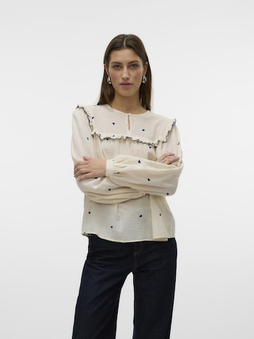 Chemisier VERO MODA en beige : devant
