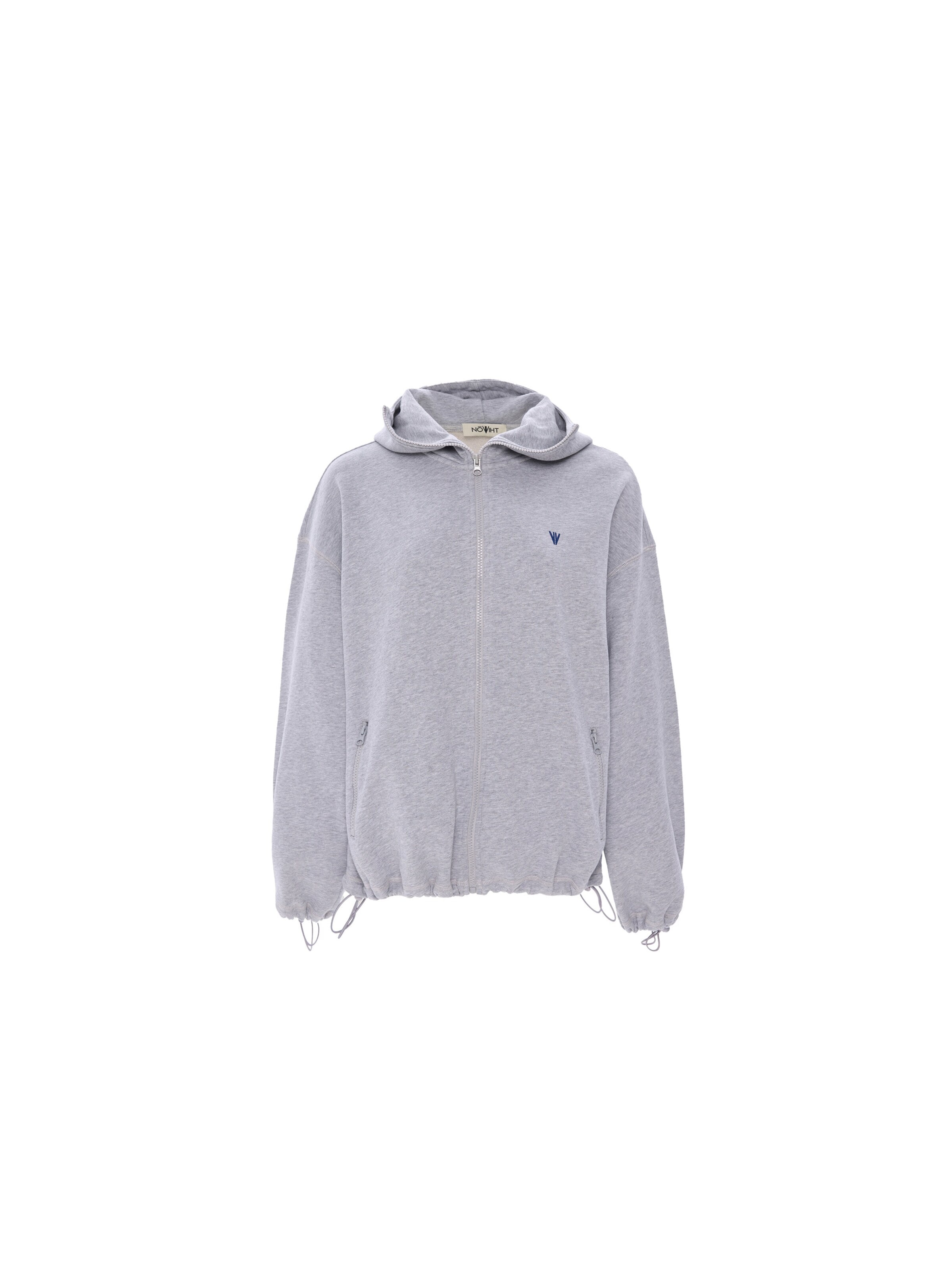 NOWIHT Zip-Up Hoodie 'Sabine' in Grey: front