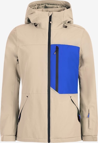 PROTEST Athletic Jacket 'PRTSalut' in Brown: front