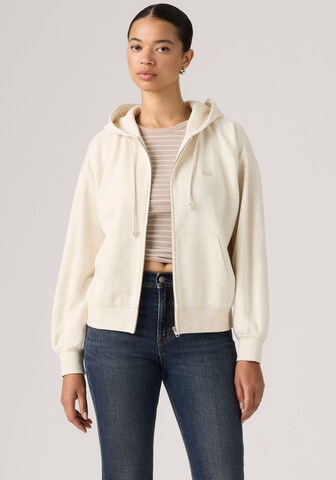 LEVI'S ® Zip-Up Hoodie 'Everyday' in Beige: front
