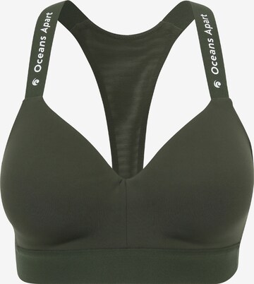 OCEANSAPART Bustier BH 'Athletic' in Grün: predná strana