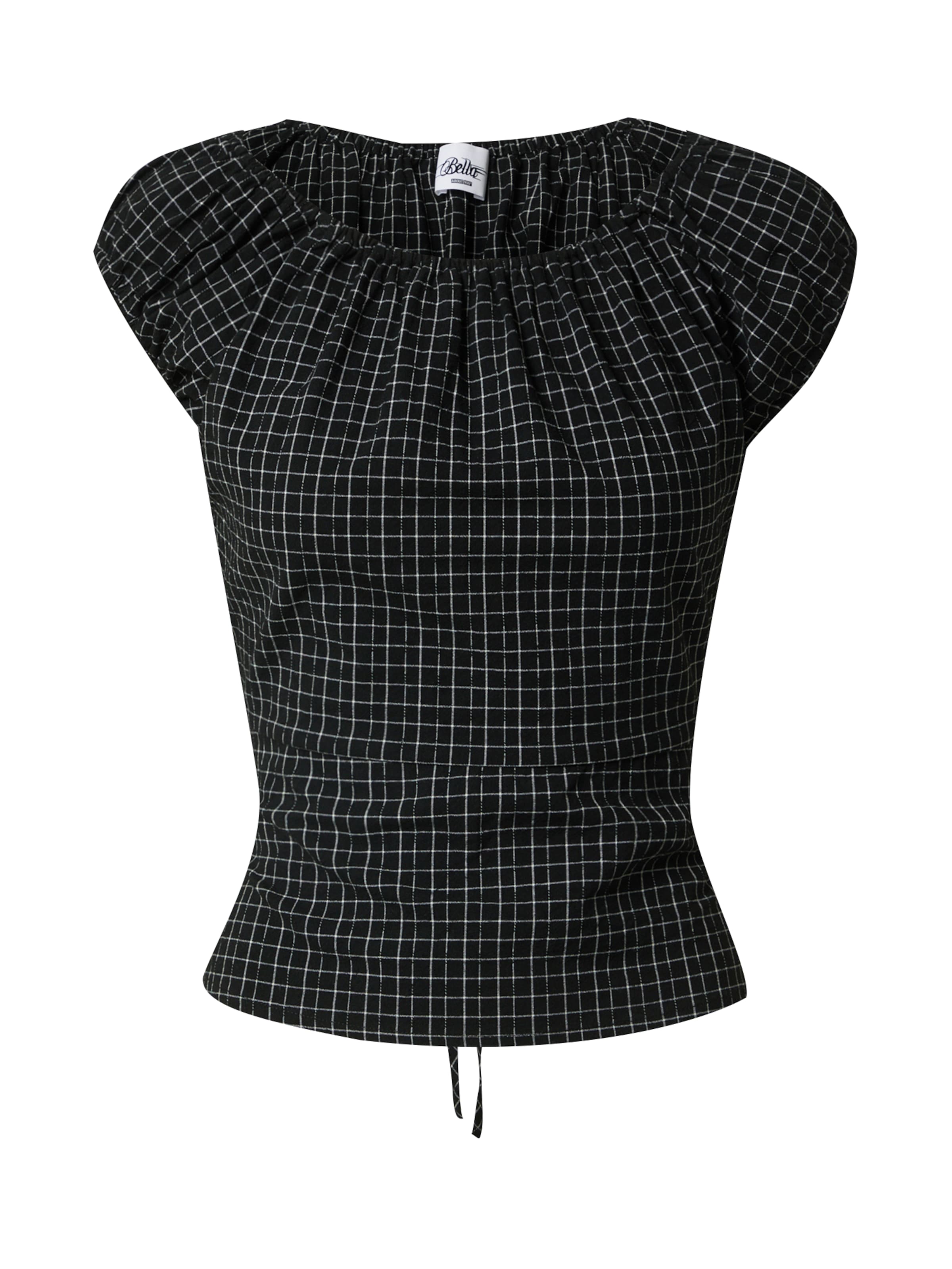 Bella x ABOUT YOU Paita 'Lea' värissä musta / valkoinen, Tuotenäkymä