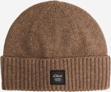 s.Oliver Beanie in Brown: front