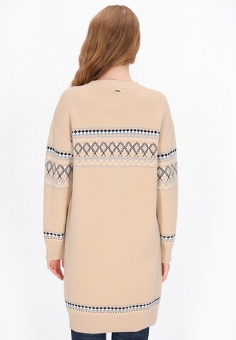 Cardigan DreiMaster Maritim en beige