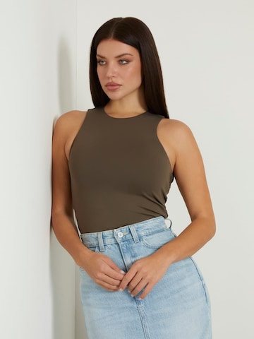 GUESS Top in Brown: front