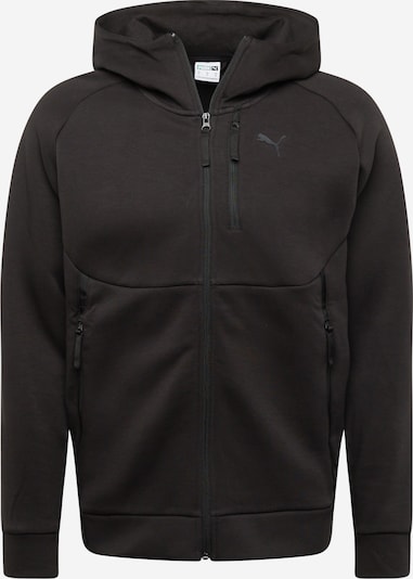 PUMA Athletic Zip-Up Hoodie 'TECH' in Black, Item view