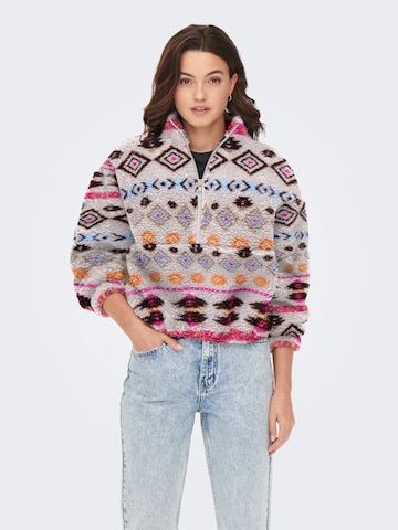 ONLY Sweatshirt 'JANNE' in Grau: Vorderseite