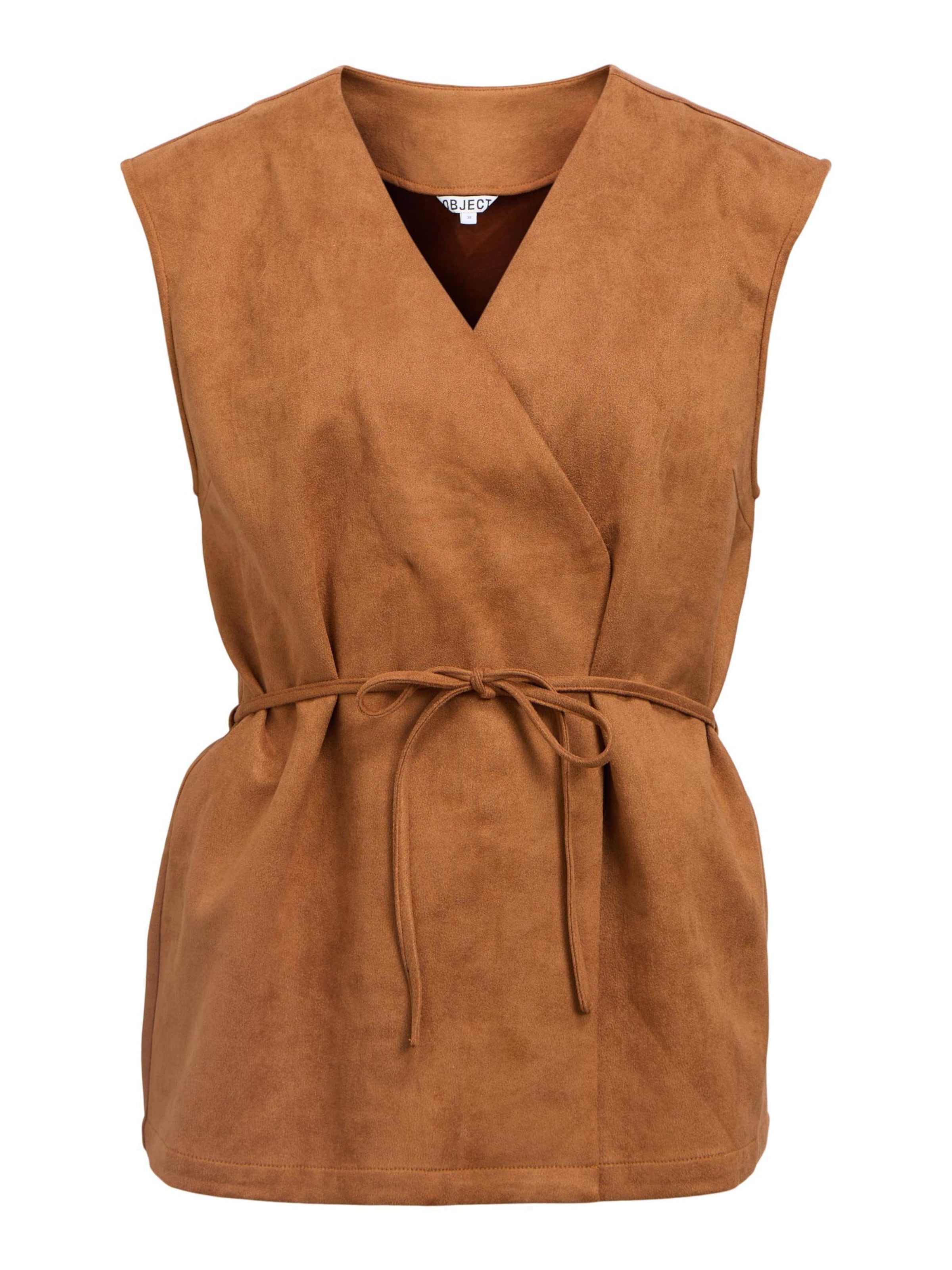 Gilet 'OBJSigga' OBJECT en marron : devant