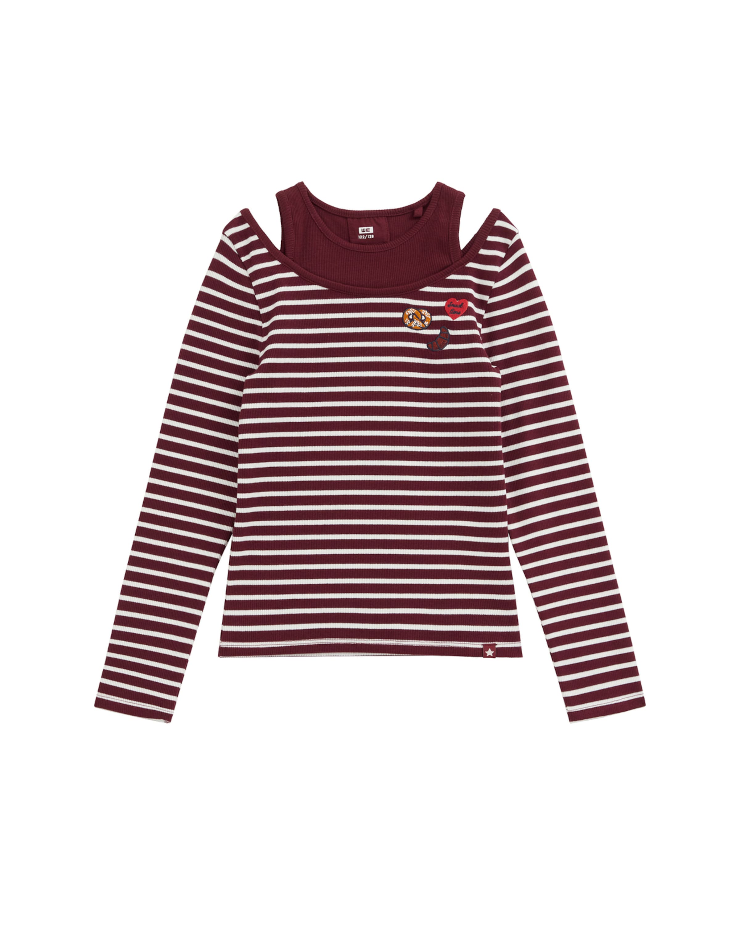 T-Shirt WE Fashion en rouge : devant