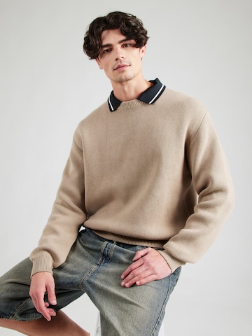 WEEKDAY - Jersey 'Emilio' en beige: frente