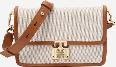 TOMMY HILFIGER Skuldertaske i lysebeige / karamel, Produktvisning