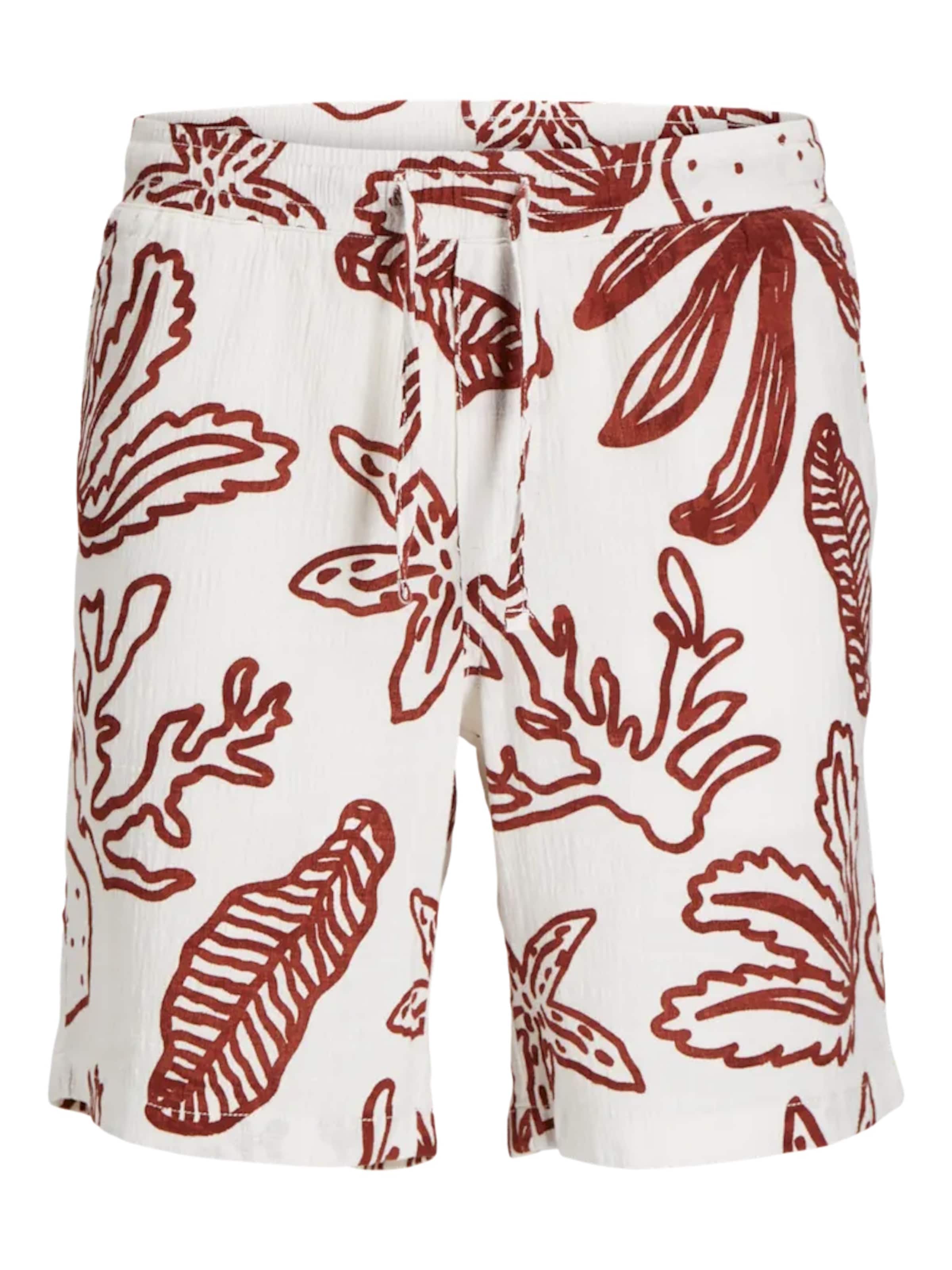 Regular Pantalon 'Jaiden' Jack & Jones Junior en blanc : devant