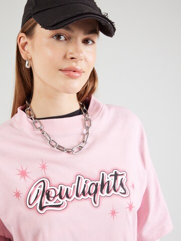 Low Lights Studios Oversized bluse 'SPARKLE' i pink
