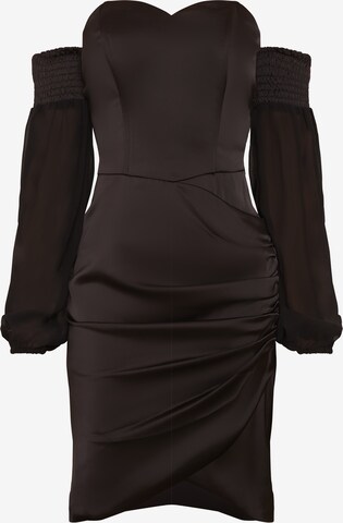Chi Chi London Dress ' Figurbetont ' in Black: front