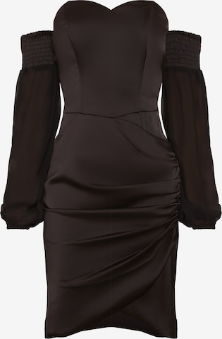 Chi Chi London - Vestido ' Figurbetont ' em preto: frente