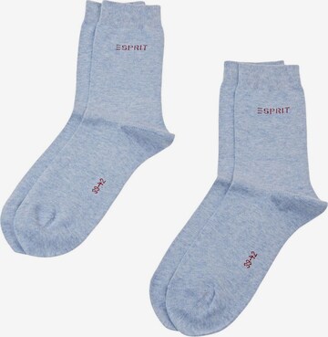 Chaussettes ESPRIT en bleu : devant