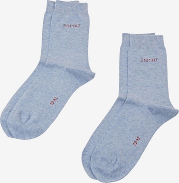 ESPRIT Sokken in Blauw: voorkant