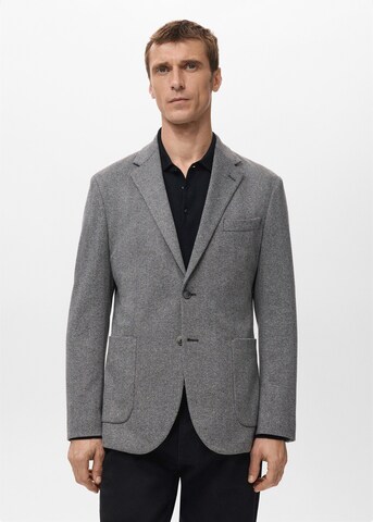MANGO MAN Slim fit Suit Jacket 'Aneto' in Grey: front