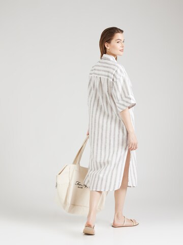 KnowledgeCotton Apparel Shirt Dress in Brown