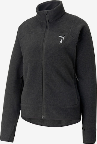 PUMA - Chaqueta polar funcional en negro: frente