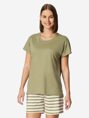 SCHIESSER Pyjama 'Casual Essentials' in Grün