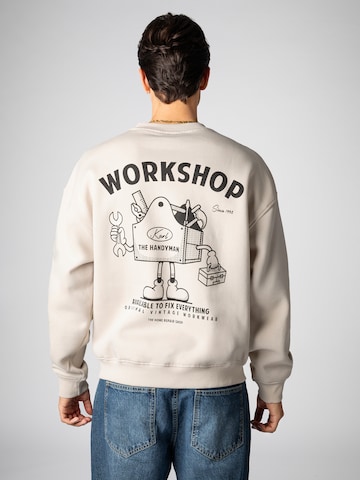 Sublevel Sweatshirt 'Worker' in Beige