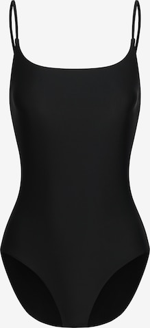 cfab (formerly creamy fabrics) Badeanzug 'Square Neck Soft Sculpt Swimsuit' in Schwarz: Vorderseite