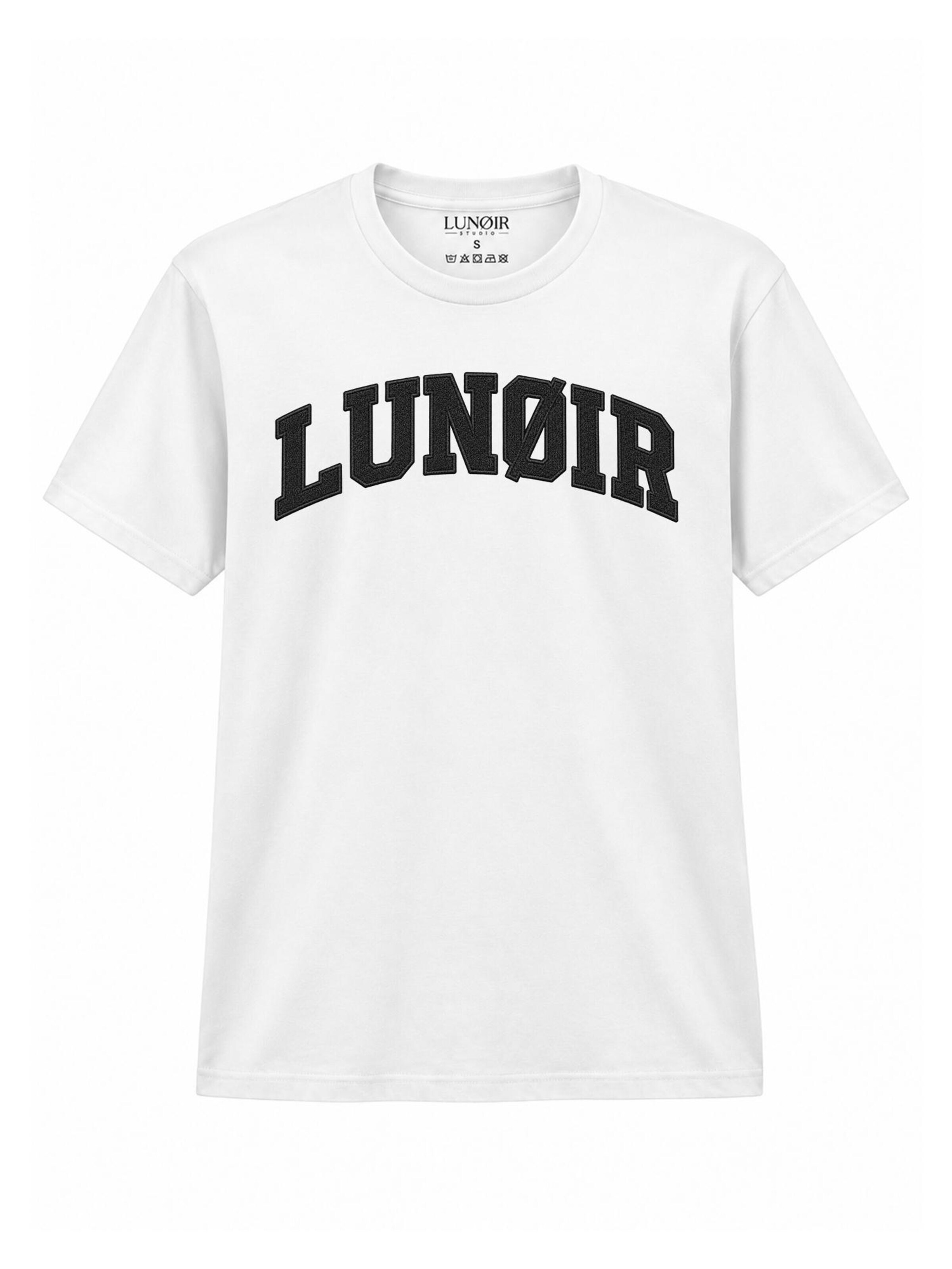 LUNØIR Studio Shirt 'Only Loyalty Rule' in Wit