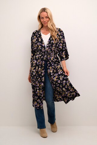 Cream - Kimono 'Emmelia' em preto