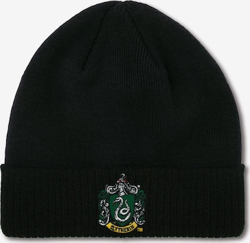 LOGOSHIRT Beanie 'Harry Potter - Slytherin' in Black: front