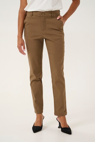 CULTURE Regular Chino in Beige: voorkant